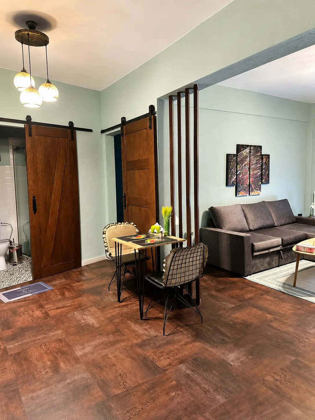 Kitchen and living room